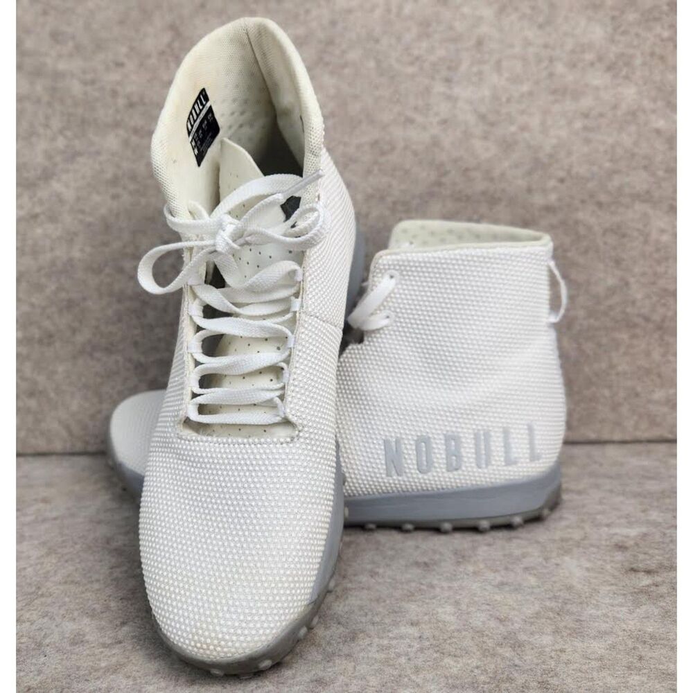 NOBULL White High-Top SuperFabric Crossfit Training Shoes Men's 9.5 Women's 11